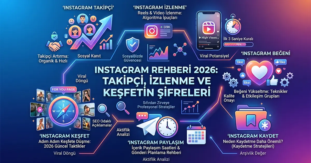 Instagram Rehberi 2026: Takipçi, İzlenme ve Keşfetin Şifreleri