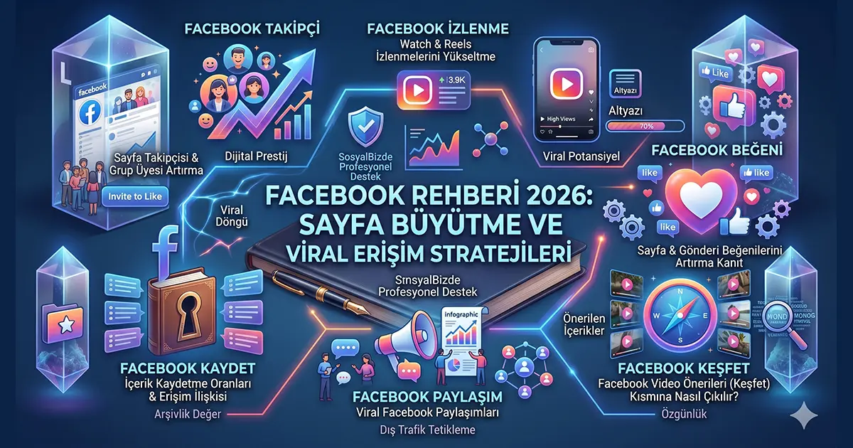 Facebook Rehberi 2026: Sayfa Büyütme ve Viral Erişim Stratejileri