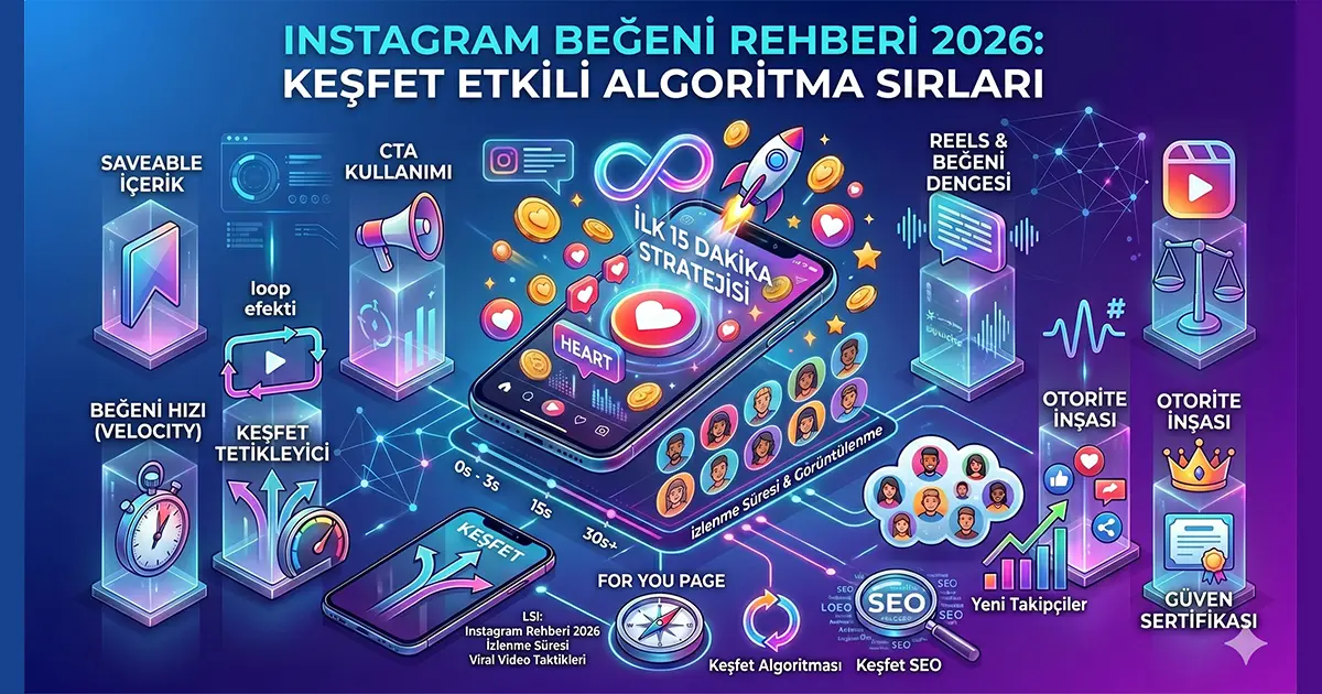 Instagram Beğeni Rehberi 2026: Keşfet Etkili Algoritma Sırları