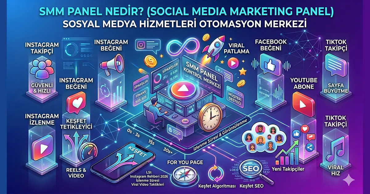 SMM Panel Nedir? Sosyal Medya Büyütme Rehberi 2026