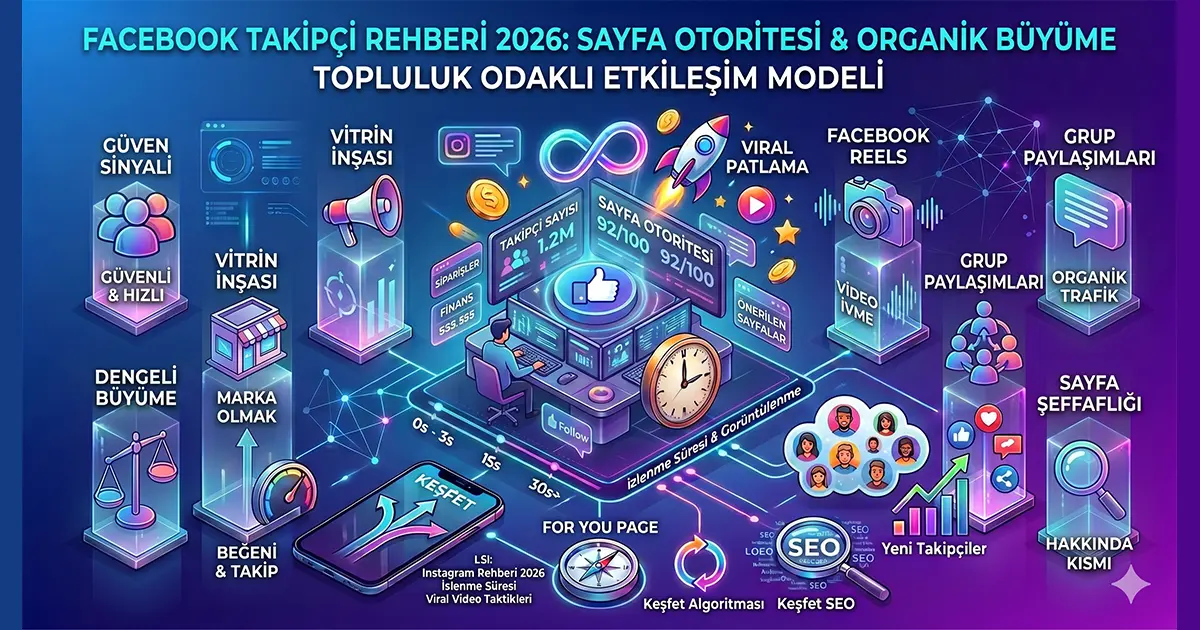 Facebook Takipçi Rehberi 2026: Sayfa Otoritesi ve Organik Büyüme Stratejileri
