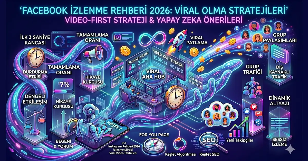 Facebook İzlenme Rehberi 2026: Reels ve Video İçeriklerle Viral Olma Stratejileri