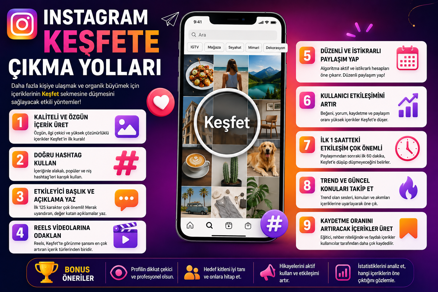 Instagram Keşfete Çıkma Yolları