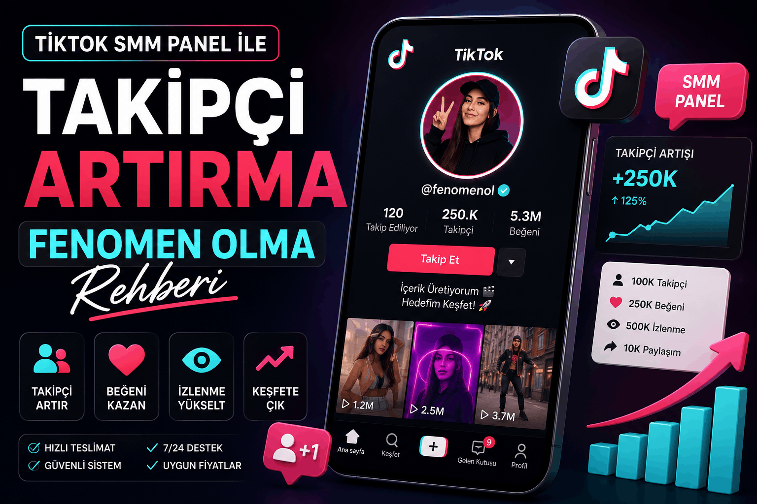 Tiktok SMM Panel İle Takipçi Artırma, Fenomen Olma Rehberi